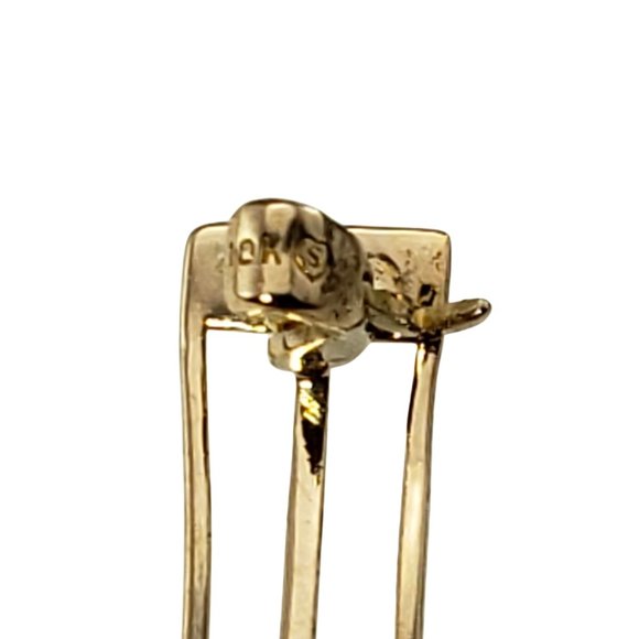 Vintage 10 Karat Yellow Gold Cameo Bar Pin/Brooch #12188 - Picture 5 of 6